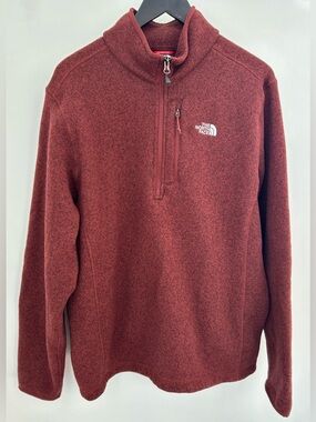 The North Face Gordon Lyons 1/4 Zip Sweater Fleece Pullover Men’s XL Rust
